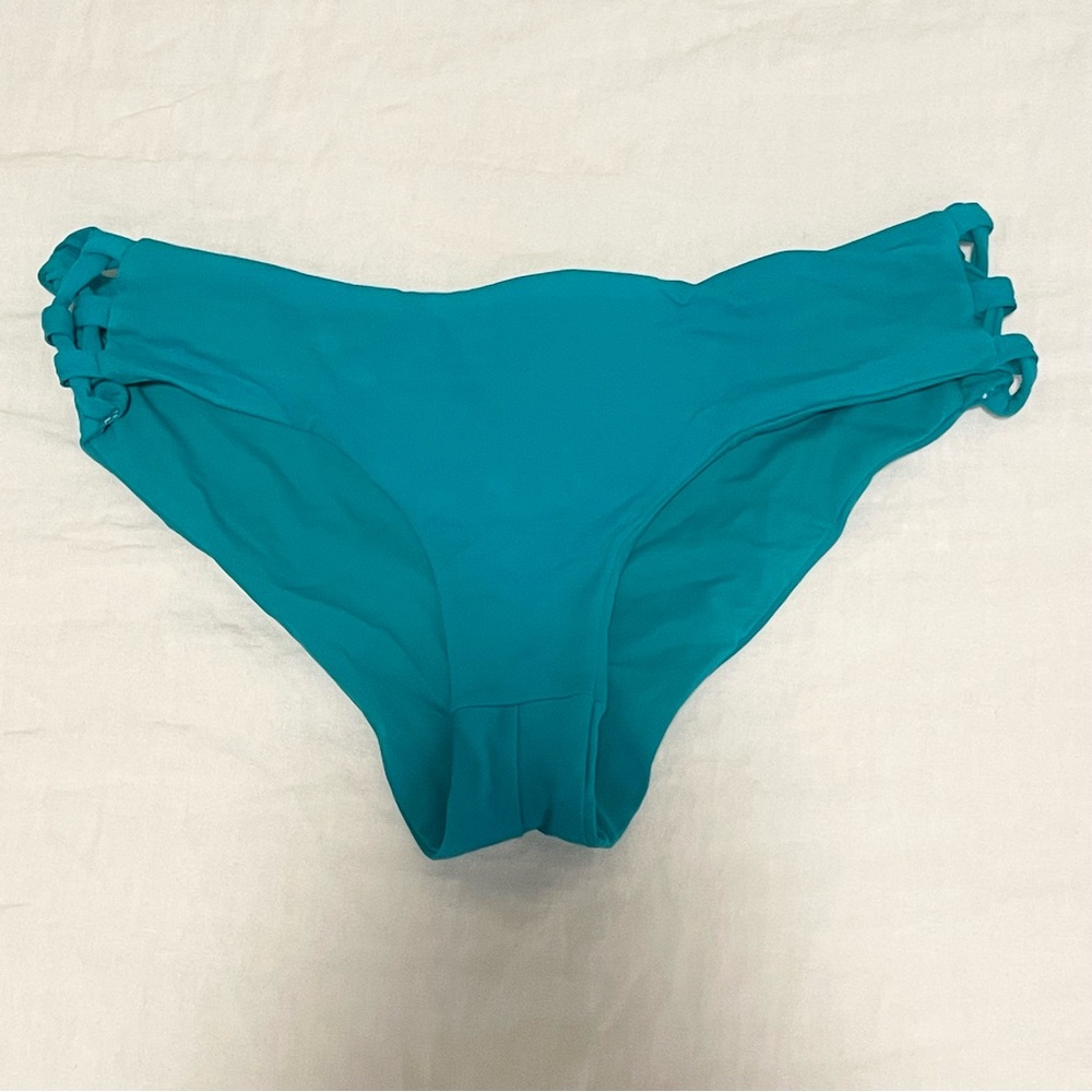 L space teal bikini bottom